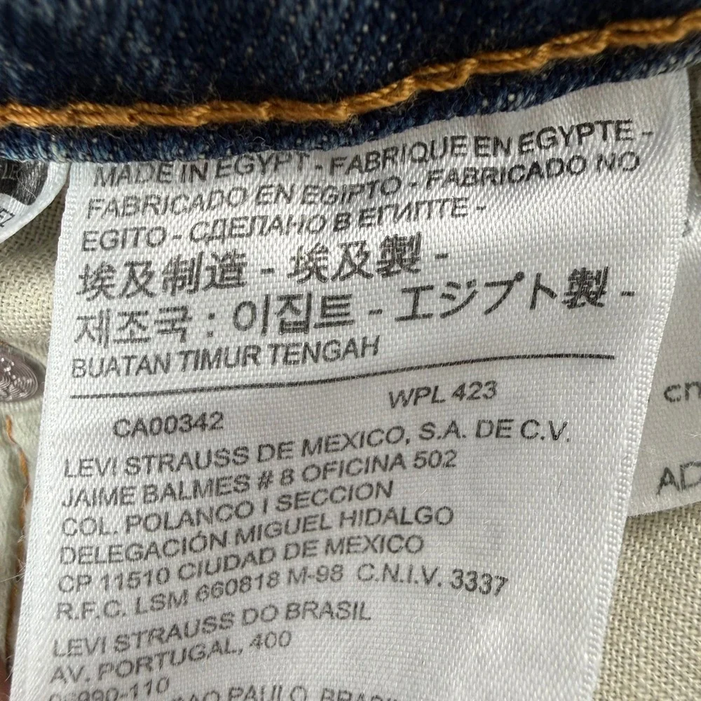 Levi's Jeans Mens 42x32 Blue 541 Athletic Taper Medium Wash Stretch Denim